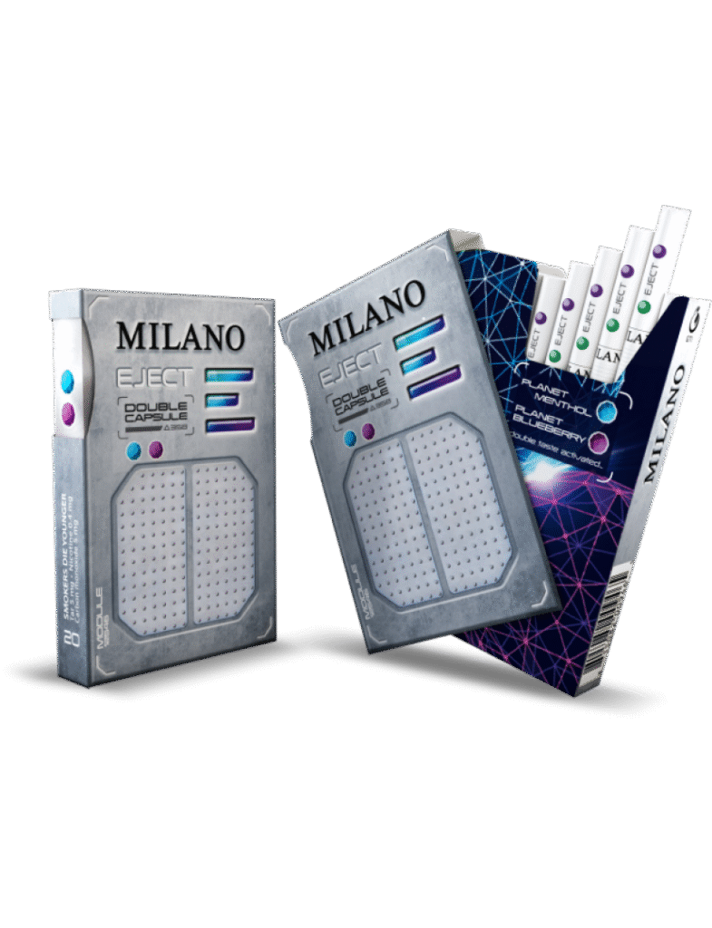 Milano Eject Double Click Sigara – Nane ve Böğürtlenli Sigara