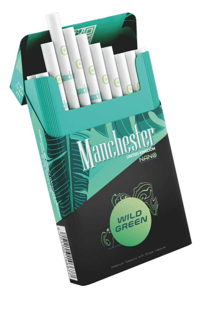 Manchester Nano Wild Green Superslim Sigara – Mentol Aromalı
