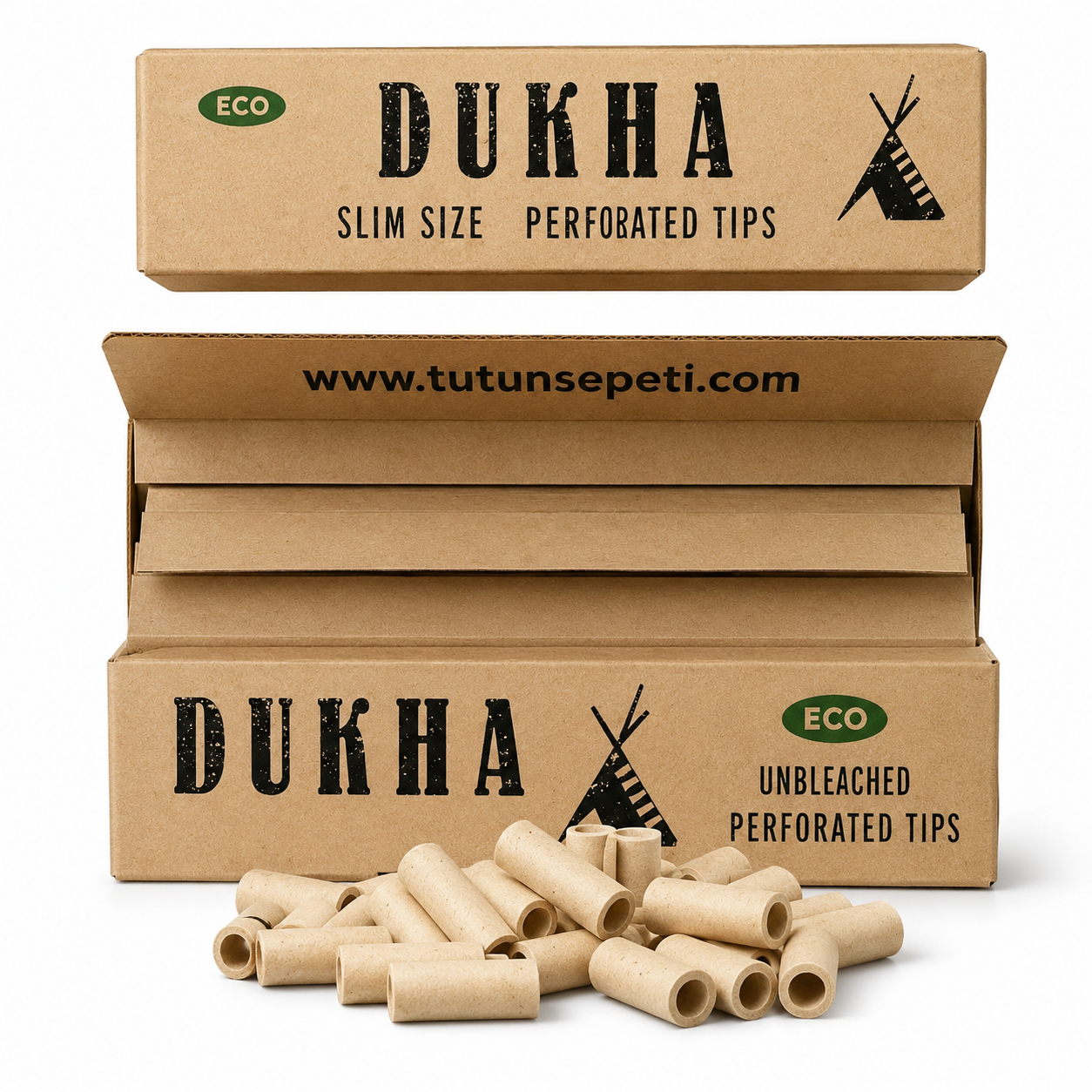 Dukha Unbleached King Size Tips Zıvanalı